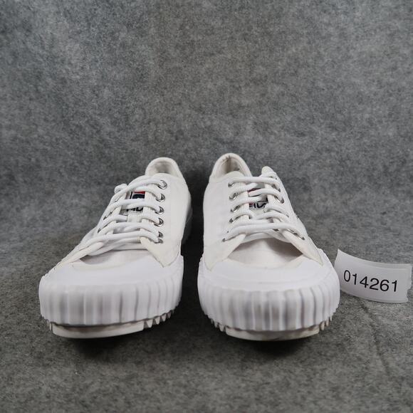 Fila Shoes Big Kids 7 Classic Kicks Sneakers Athletic Trainer White Canvas Retro - Picture 2 of 11